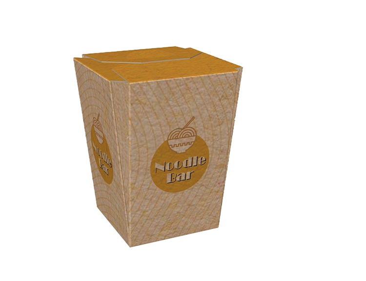 Take Out Paper Paper China Factory Kraft Take Out Paper Lunch Boxes For Noodle Salad Rice(图3)