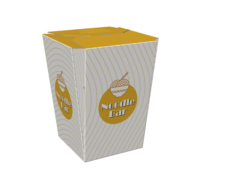 Take Out Paper Paper China Factory Kraft Take Out Paper Lunch Boxes For Noodle Salad Rice(图4)