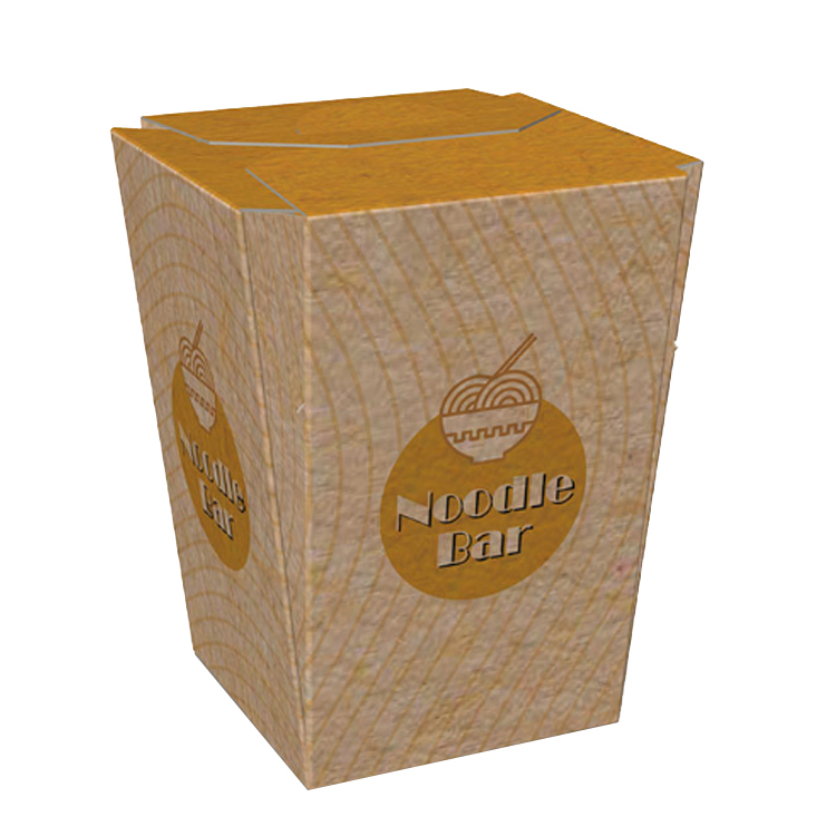 Take Out Paper Paper China Factory Kraft Take Out Paper Lunch Boxes For Noodle Salad Rice(图6)
