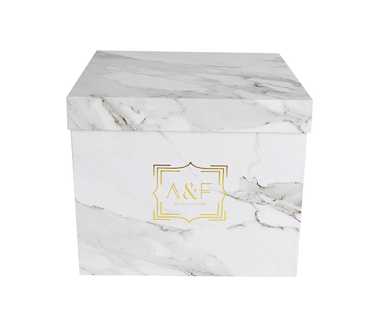 New Design marble flower box Lid Base Box (图2)