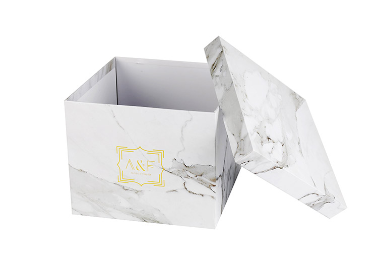 New Design marble flower box Lid Base Box (图1)