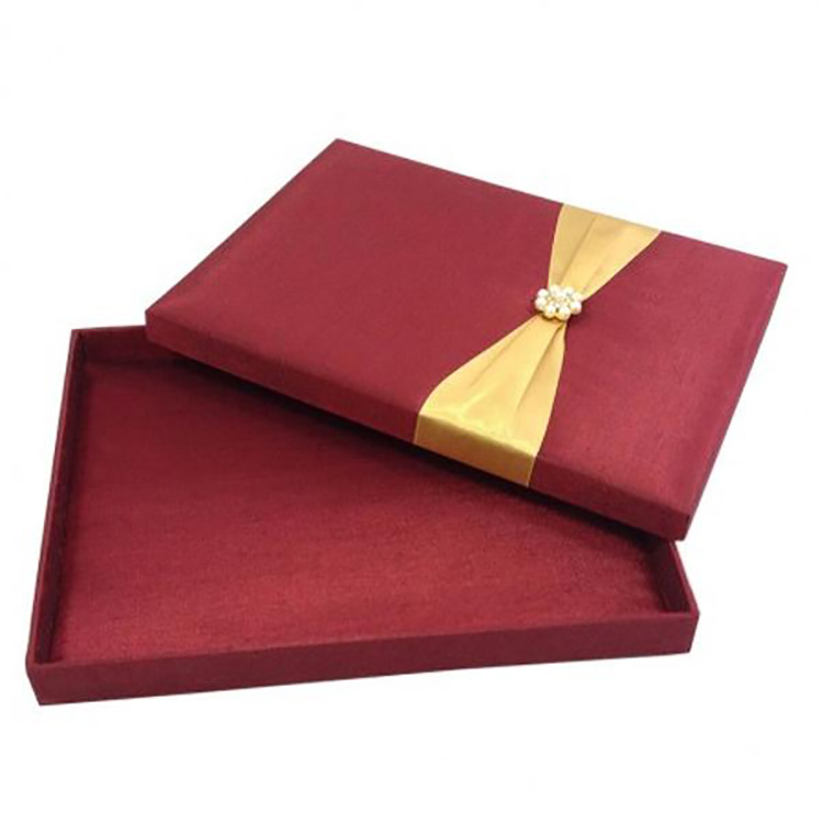 High selling light luxury wedding cards box with customizable pattern size(图3)