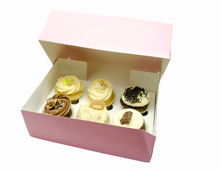 Wholesale Cheap Custom Cakecup Box Design Product Boxes Mini Cupcake Boxes